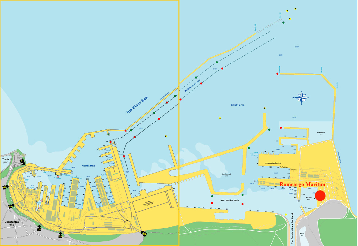 Harta Portului Constanta