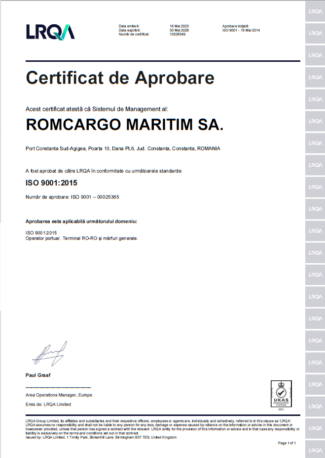 ISO 9001 ROMANA